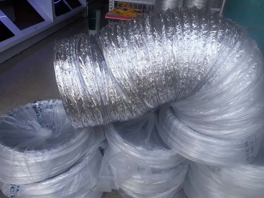 Phi 300 dài 1-8m - Ống bạc thông gió, máy hút mùi... Tặng băng dính bạc