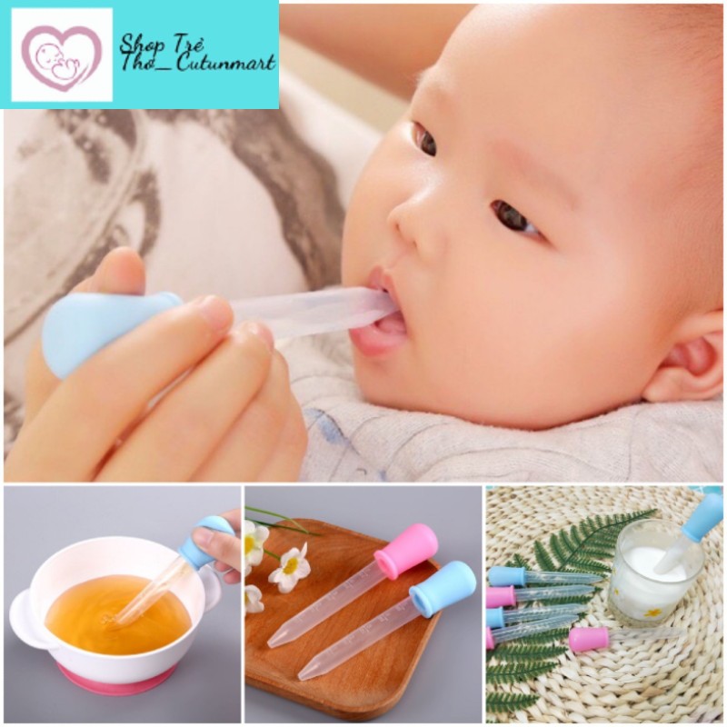 Ống hút bón sữa có vạch chia tiện dụng cho bé không chịu ty bình dung tích 5ml