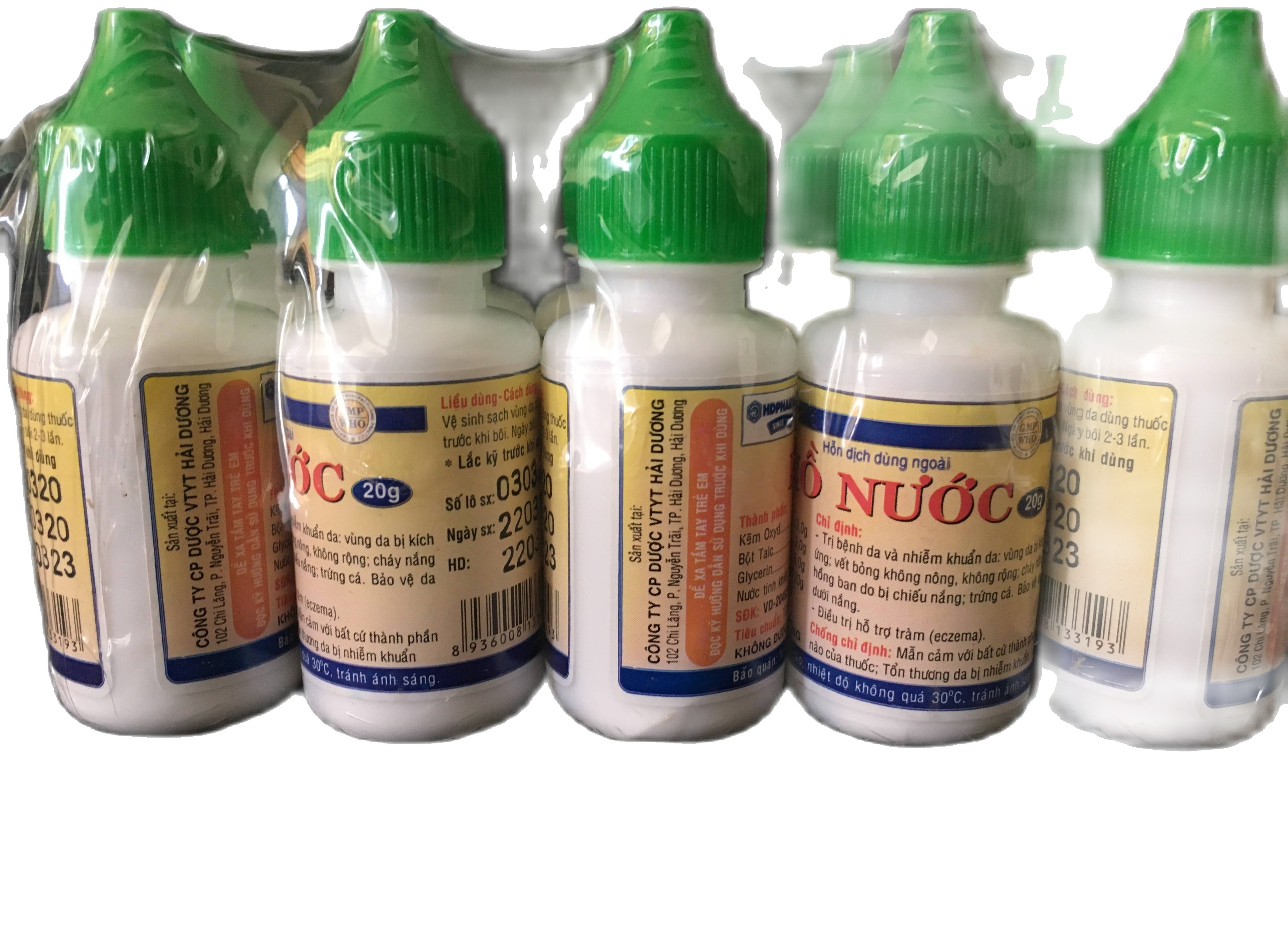 Dung dịch hồ nước bôi (Côn trùng cắn, Kiến ba khoang) - 20Gram - Ghi chú: Giá hiển thị là giá 1 chai