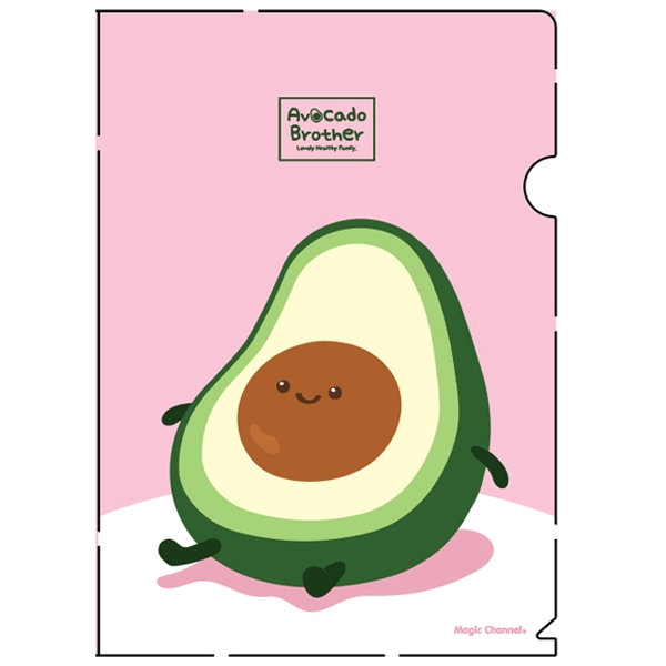 Bìa lá size l avocado - magic channel - mẫu 1 - màu hồng