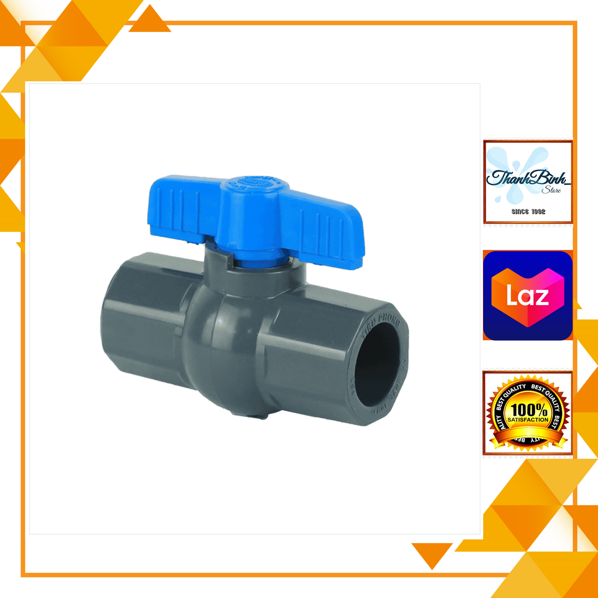 Van nhựa/ van cầu pvc tiền phong size 21/ 27/ 34 mm