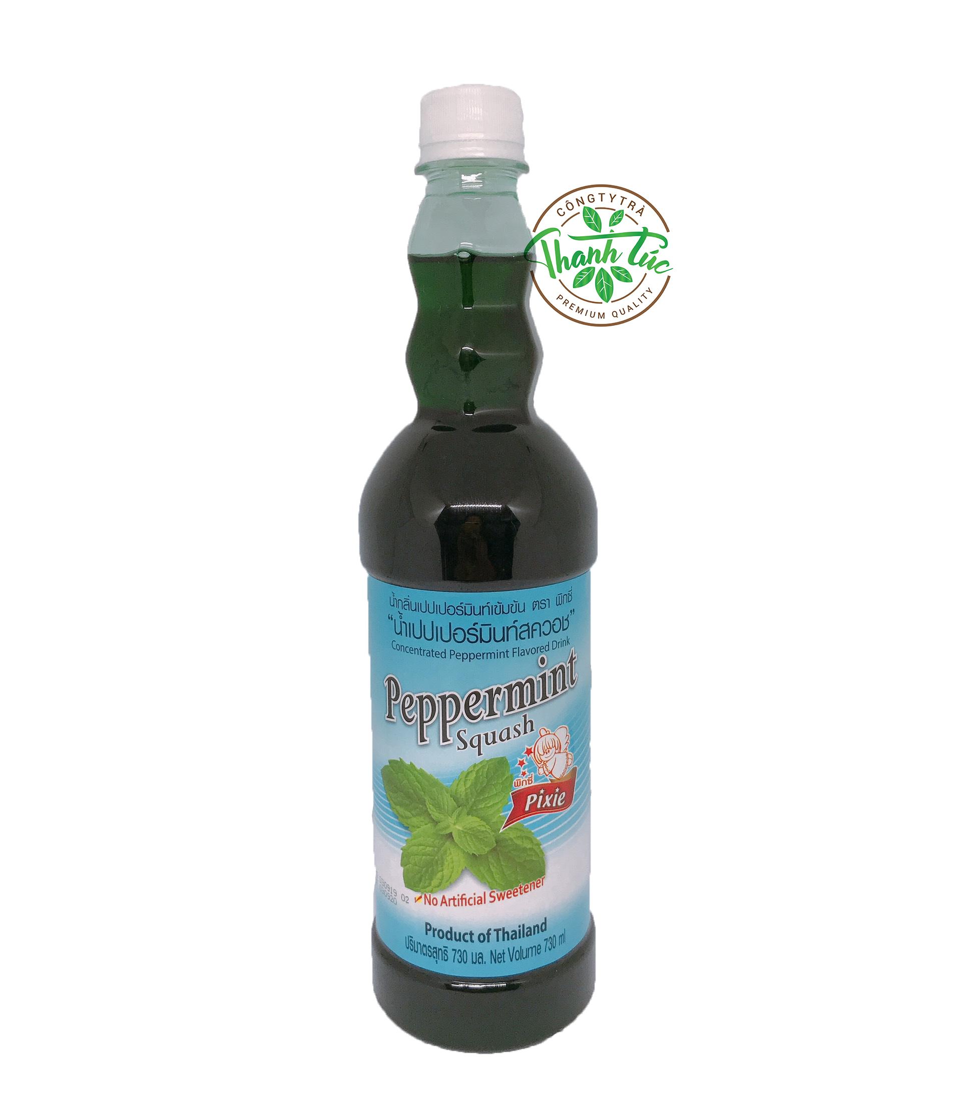 Siro Thái Lan Pixie Bạc Hà Chai 730ml