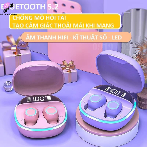 Tai nghe bluetooth không dây nhét tai-Tai nghe không dây,Thích hợp cho android và Ios | M13 Led