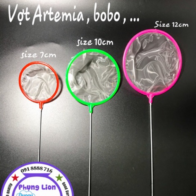 VỢT ARTEMIA, BOBO 7cm 10cm 12cm
