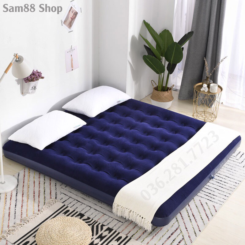Đệm Hơi Cao Cấp Có Thế Gấp Gọn Tặng Kèm Bơm Điện 2 Chiều