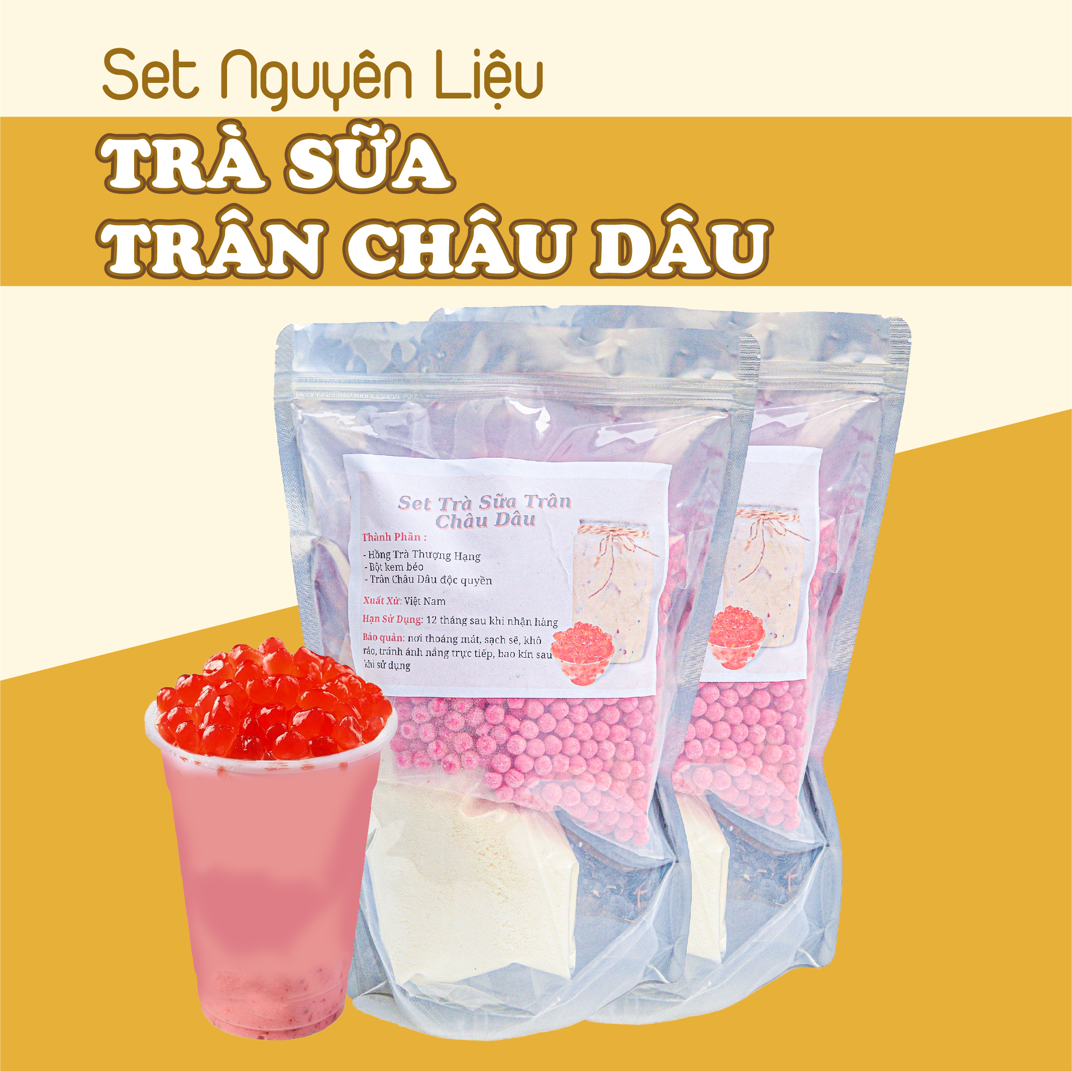 Trà Sữa Olong Tự Pha Set Lớn Nguyên Liệu Nấu Được 42-45 ly Tự Chọn Trà Sữa Olong  Dâu, Trà Sữa Olong Xanh, Đường Đen, Sương Sáo, Socola Trà Sữa Bếp Cute Official