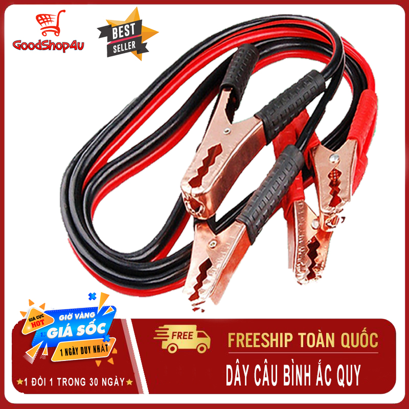 Dây câu bình ắc quy ô tô lõi đồng, Dây kích điện ắc quy cứu hộ ô tô-Goodshop4u