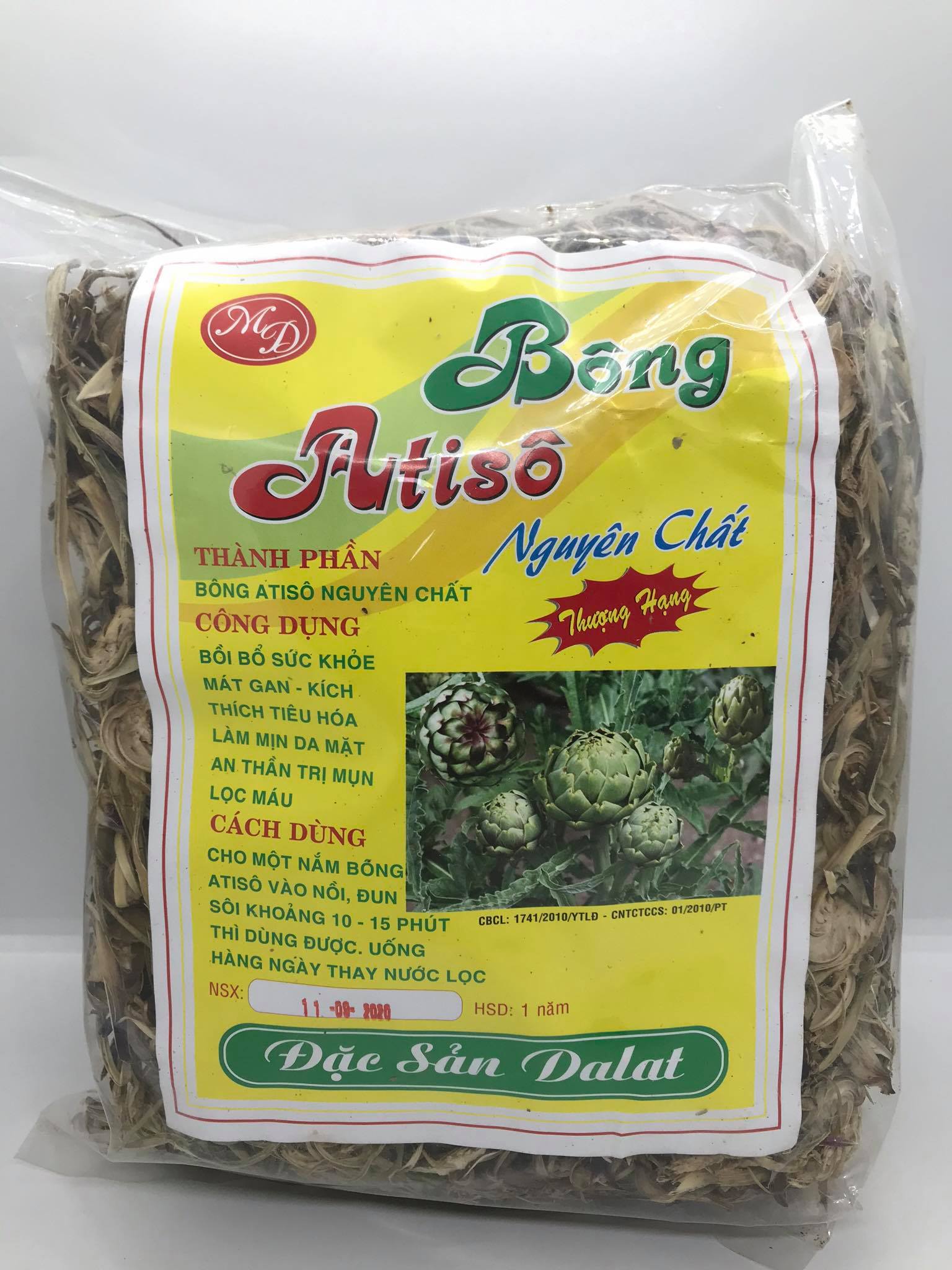 1 kg cây Bông Atiso khô Đà Lạt gồm thân cành và hoa atiso artichoke dried