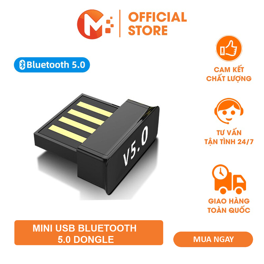 Mini USB Bluetooth 5.0 Dongle Giải Pháp Bluetooth Cho Máy Tính Laptop Truyền Phát Dữ Liệu Âm Thanh thiết bị thu phát bluetooth cục phát bluetooth PC bộ thu phát bluetooth 5.0 cho máy in tay cầm tai nghe usb bluetooth không dây Mikatek