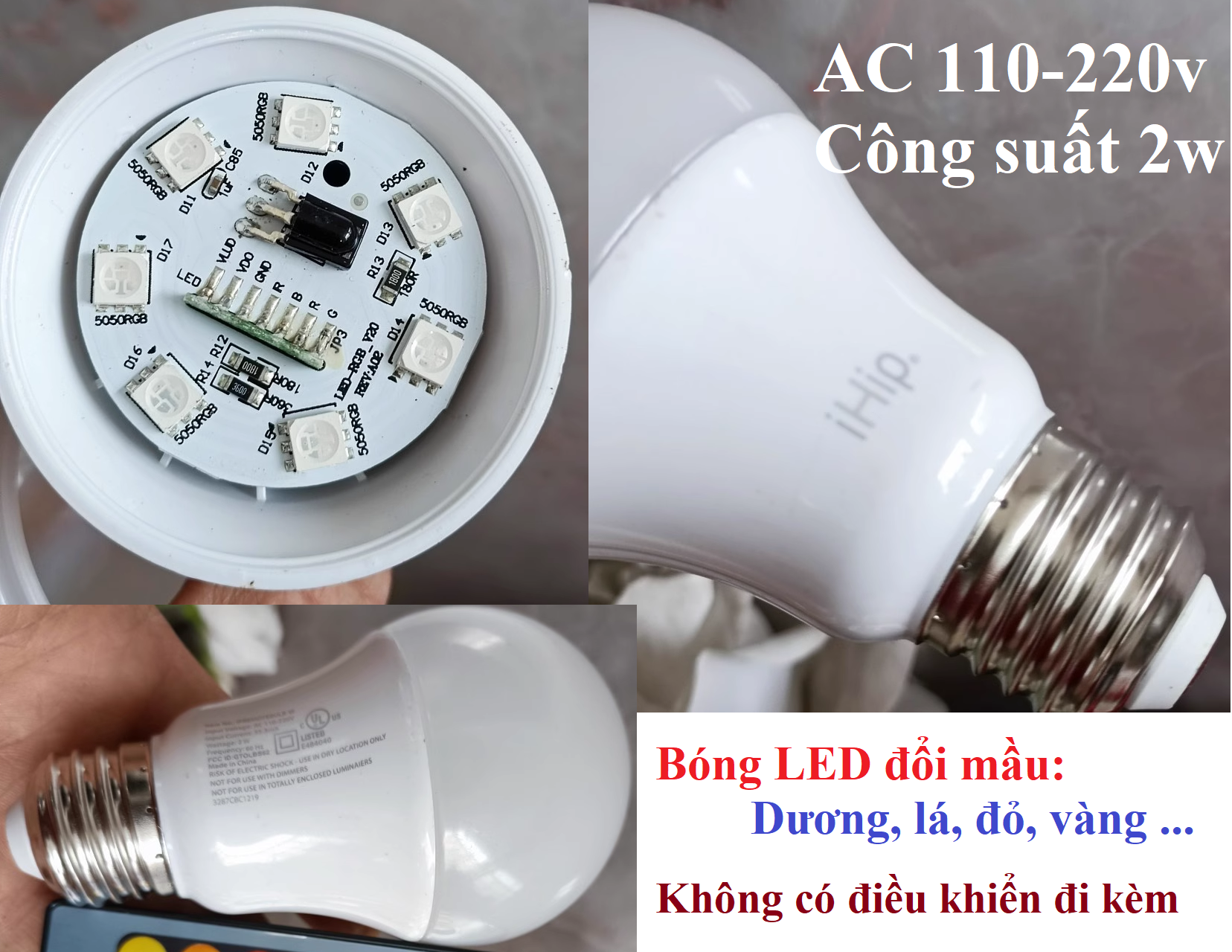 Bóng đèn LED cực xịn 5w 7w 11w sáng trắng E27