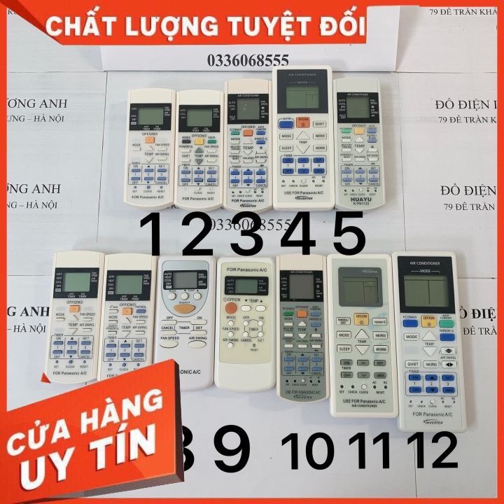 Điều khiển điều hòa panasonic các đời