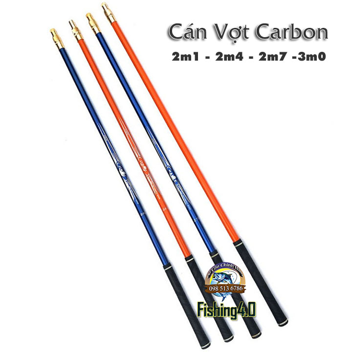 CÁN VỢT CARBON - CÁN VỢT CÂU ĐÀI - KHÓA ĐỒNG CHẮC CHẮN