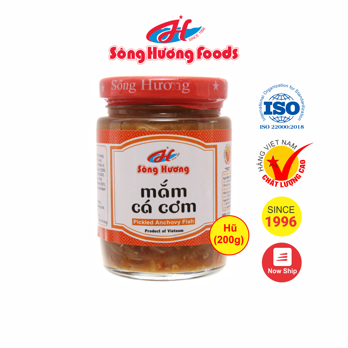 Mắm cá cơm sông hương foods hũ 200g - ăn kèm cơm , bún , phở , giúp ăn ngon miệng