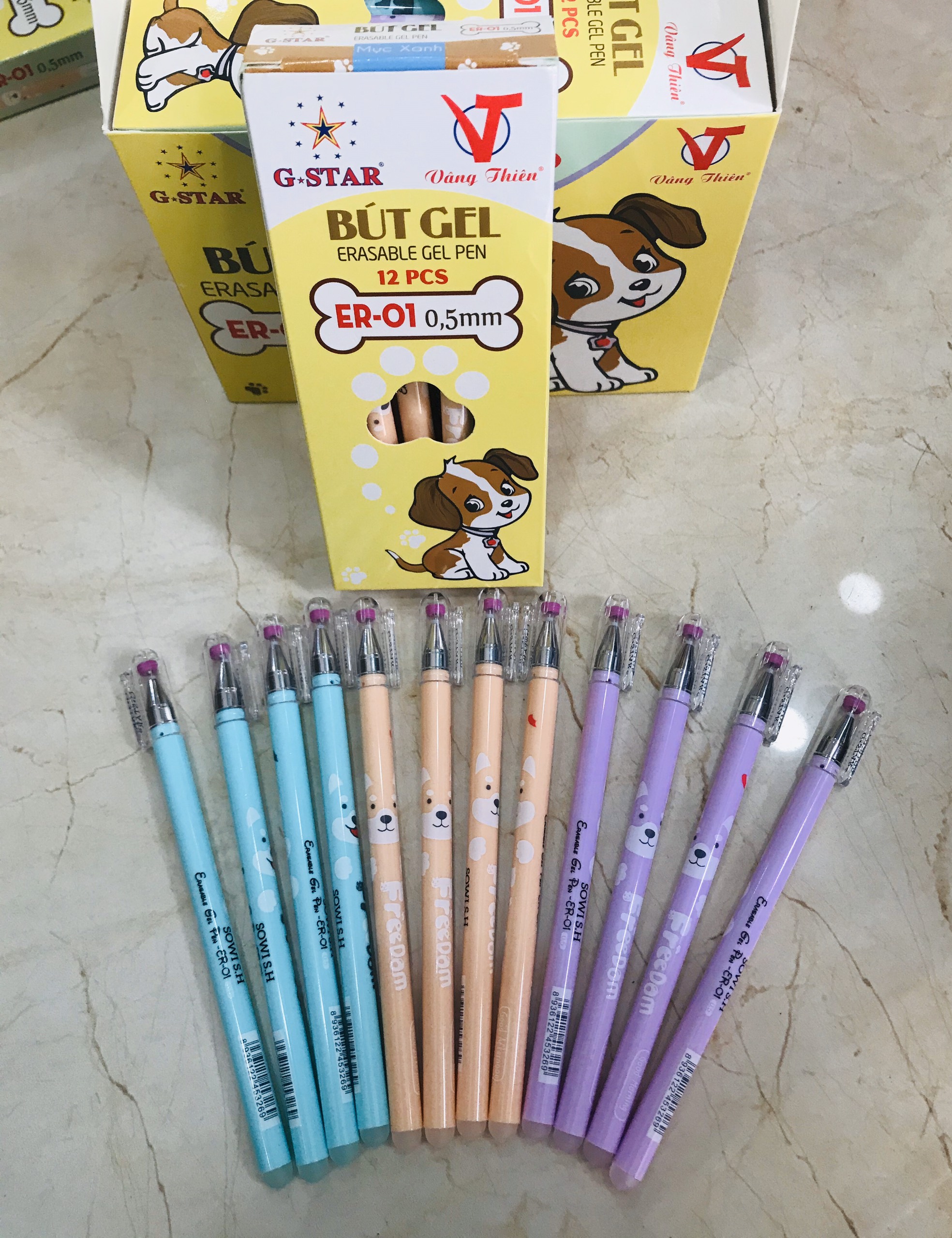 Bút gel xóa được tím g-star er-01