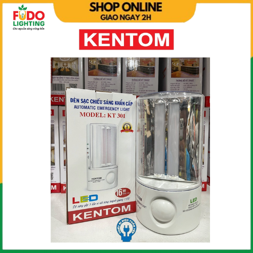 Đèn sạc khẩn cấp kentom kt301 hàng chính hãng.