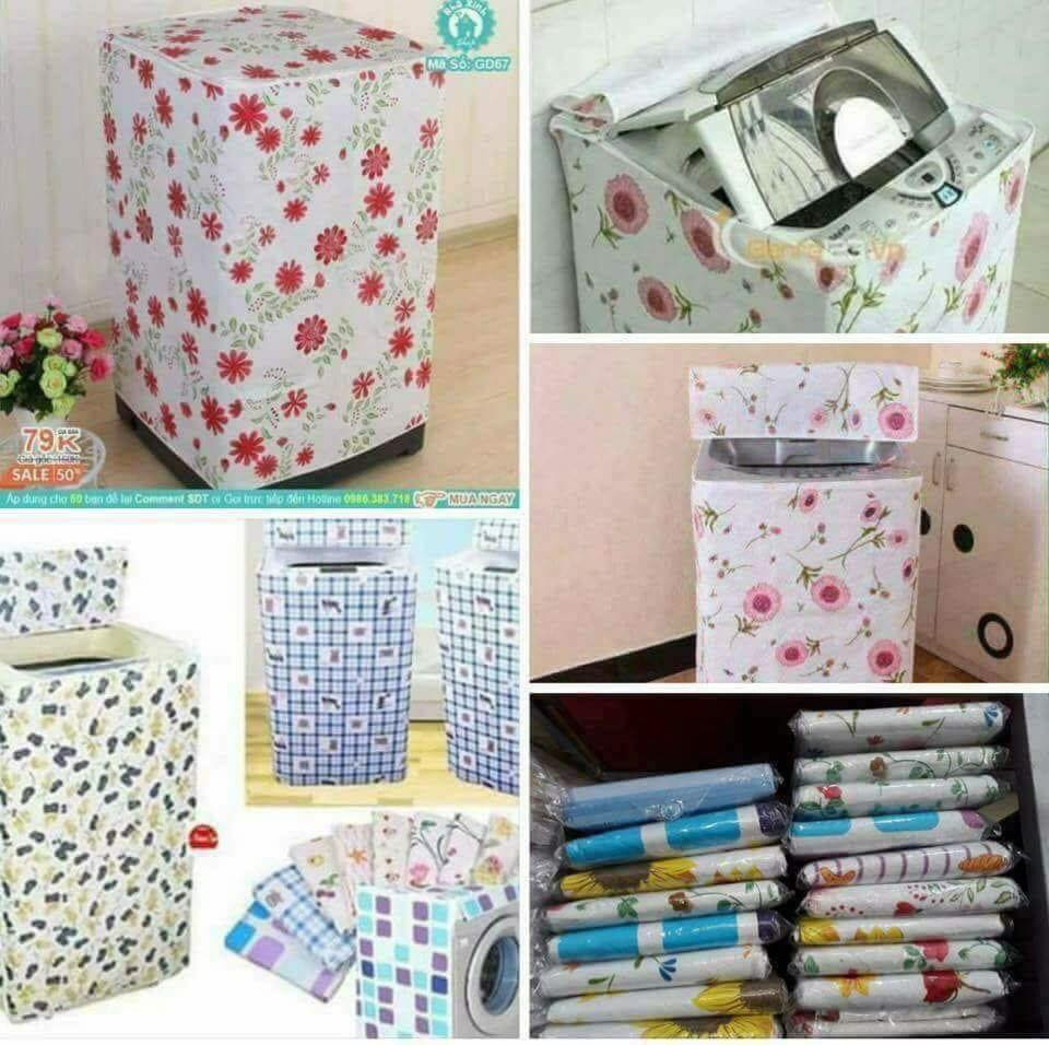 Bọc máy giặt loại 1 máy 9kg - giao màu ngẫu nhiên