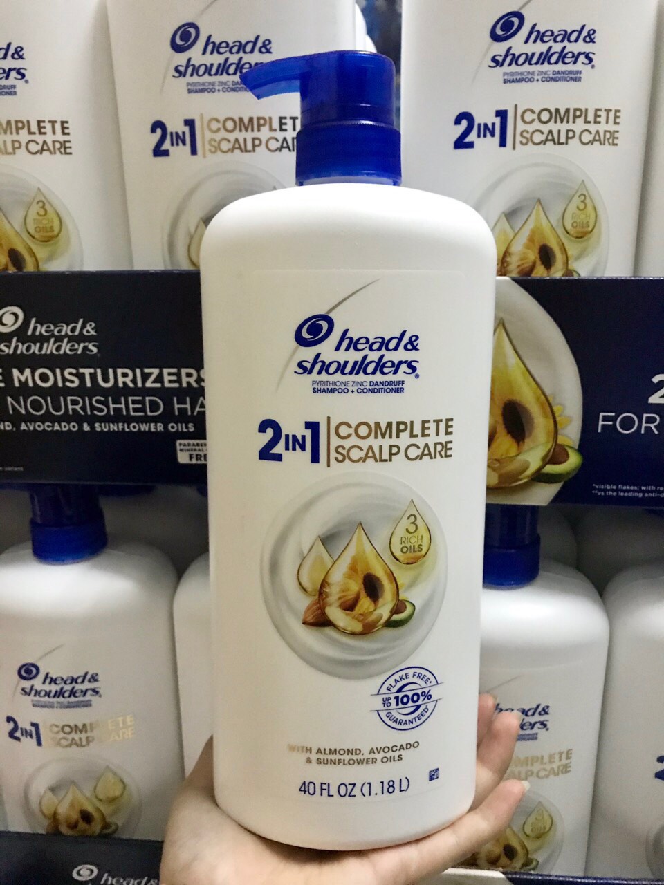 [HCM]Dầu gôi Head and Shoulder Complete Scalp Care Mỹ 1.18l