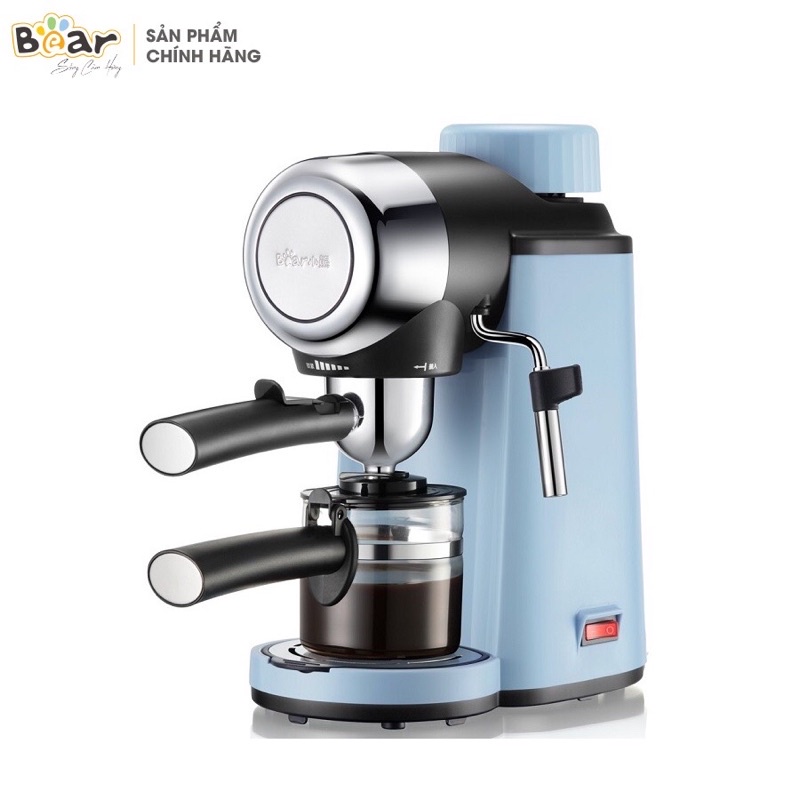 Máy pha cà phê tự động espresso, capuchino bear cf-b02v1- hàng chính hãng, đa chức năng -công suất 800w- bh 12 tháng!