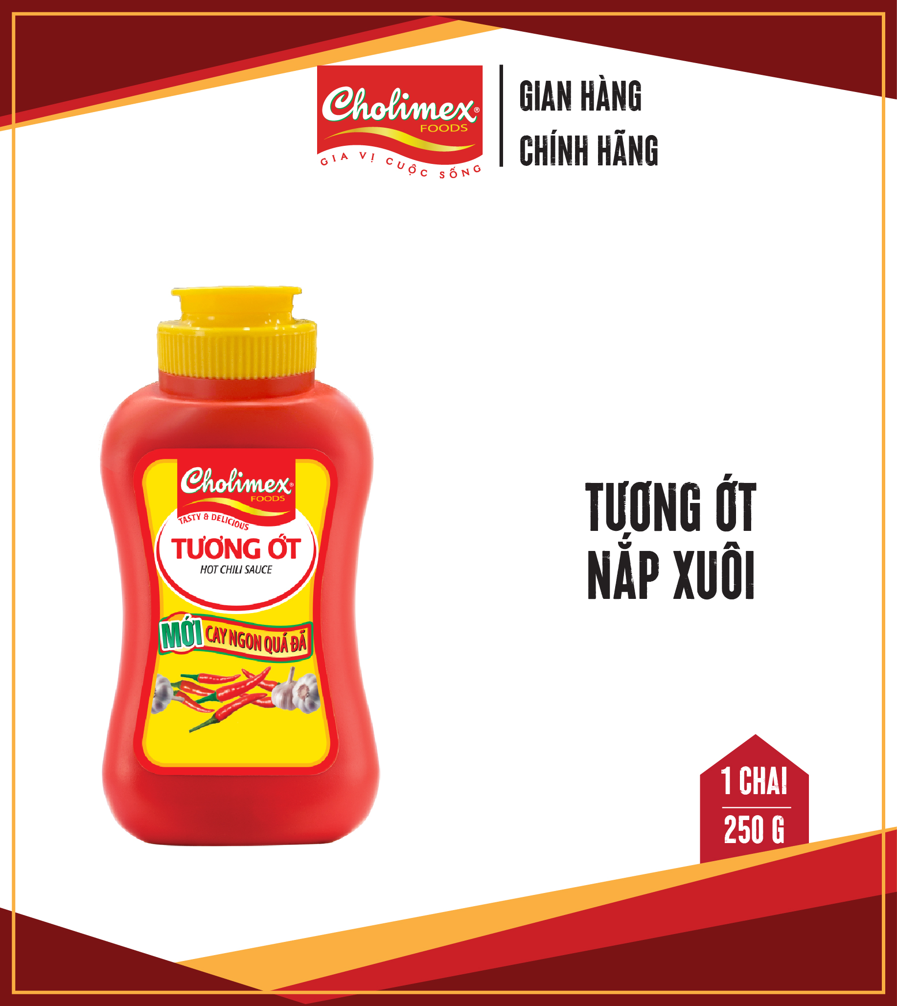 Tương ớt Cholimex chai HDPE 250g