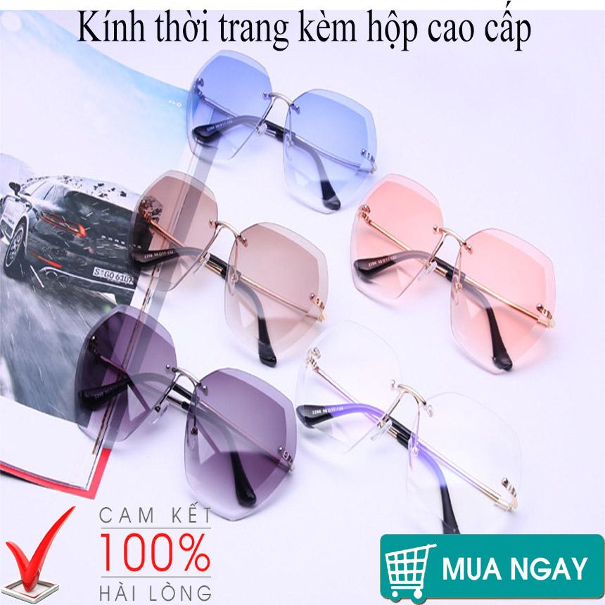 Kính thời trang, loại kính mắt nữ thời trang cao cấp, kính mắt, măt kinh -loại đẹp tạo sự trẻ trung sang trọng + tặng kèm hộp loại đẹp cao cấp