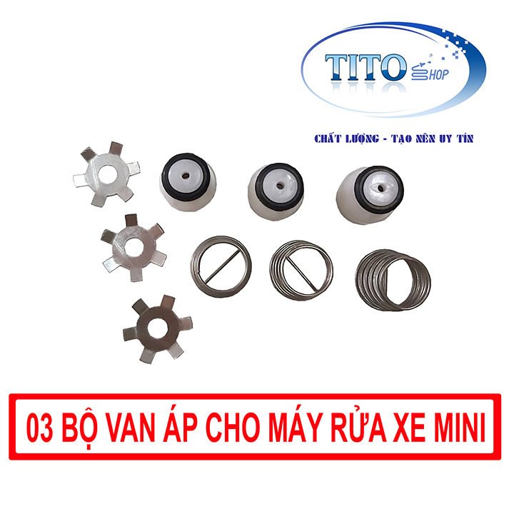 03 bộ van áp thay thế van máy xịt rửa cao áp bị hỏng - phụ kiện máy rửa xe
