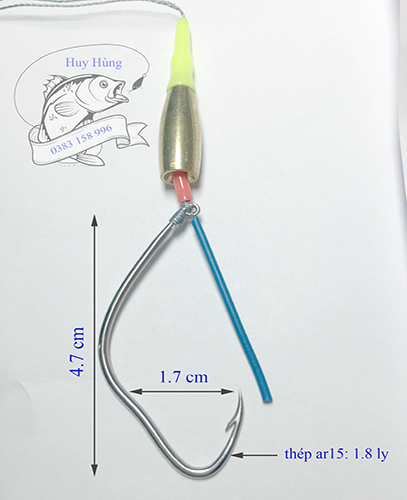 lưỡi câu cá lóc nhái thật