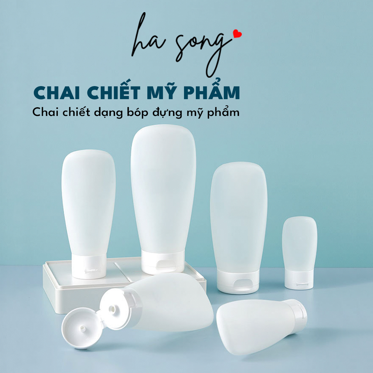 Chai chiết mỹ phẩm du lịch dạng bóp, nhiều loại dung tích 30, 60, 100ml chuyên dùng để đi du lịch 489