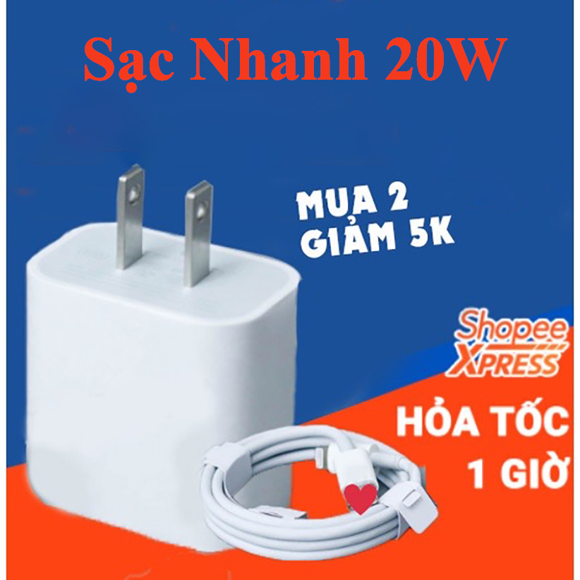 Sạc nhanh điện thoại 20w / bộ sạc nhanh 20w cho điện thoại và máy tính bảng