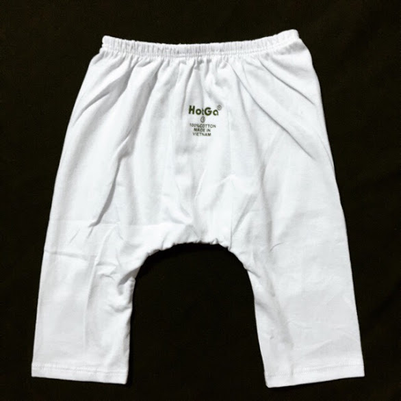 [ 100% Cotton ]  Combo 2 Quần trắng đáy ngang Hotga cho bé mặc bỉm thỏa thích