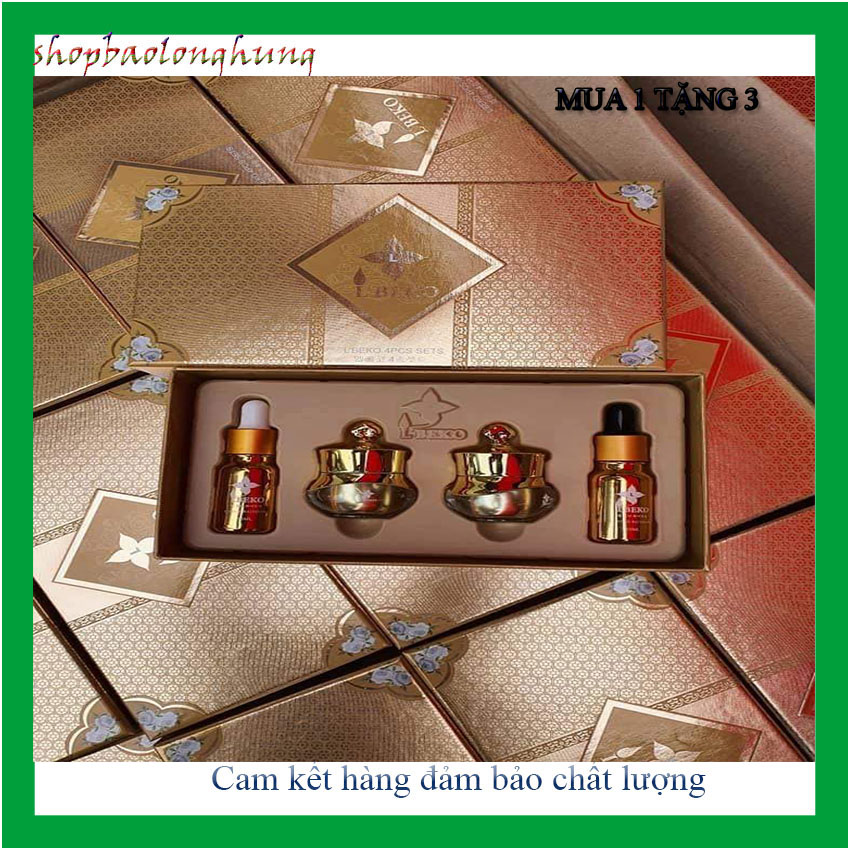 {Mua 1 tặng 3}KEM dưỡng da L'BEKO (5ml) – Hàng cao cấp. Hết nám sạm, tàn nhang, dưỡng da sáng mịn như sao Hàn. Tặng kèm tinh chất Toner L'BEKO, SERUM L'BEKO, kem nhau thai cừu L'BEKO - Longhung