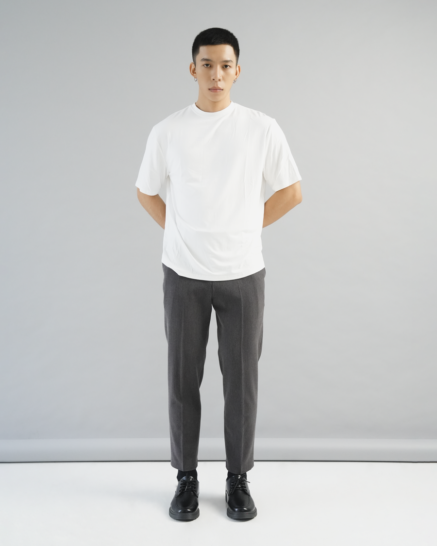 SP Bảo Hành 1 Đổi 1 Quần âu nam form slim màu xám Cocozzi Life Trousers