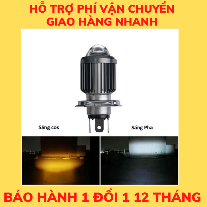 ĐÈN PHA LED XE MÁY LOẠI COS VÀNG PHA TRẮNG , ĐÈN PHA XE MÁY 2 CHẾ ĐỘ , ĐÈN XE MÁY , PHỤ KIỆN ĐỒ CHƠI XE MÁY