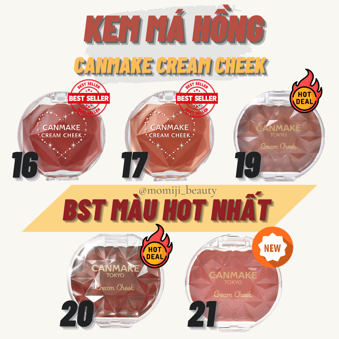 (MÀU HOT) Canmake Má Hồng Kem