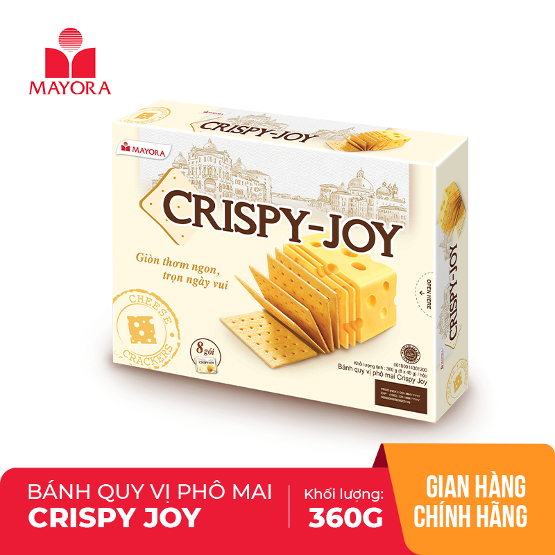 BÁNH QUY VỊ PHÔ MAI CRISPY JOY 360G