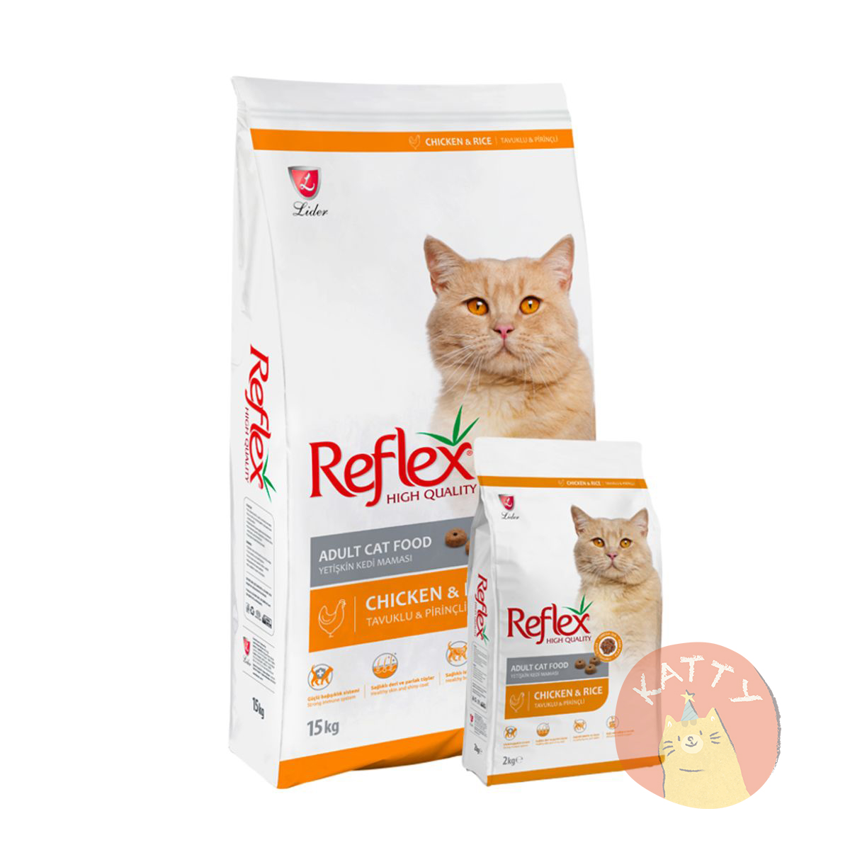 15KG - Thức ăn cho mèo trưởng thành Reflex Adult Cat Food Chicken & Rice
