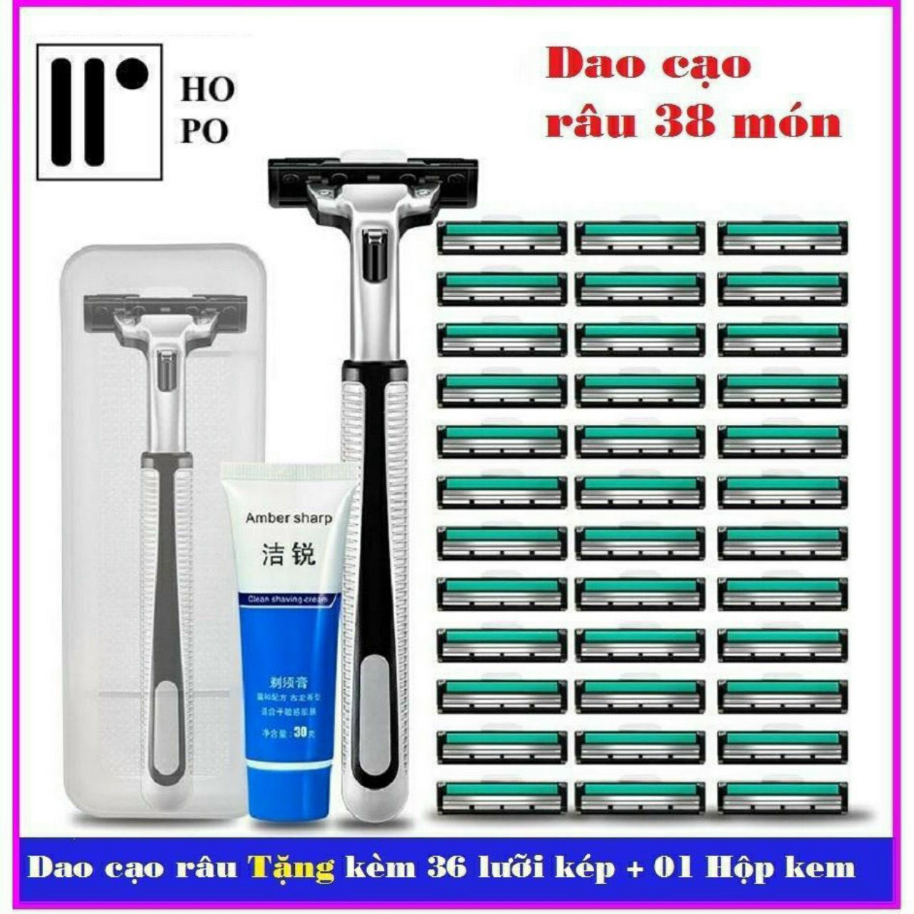 Bộ dao cạo râu 38 món