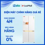 Tủ lạnh Toshiba Inverter 535 lít Japandi Multi Door GR-RF695WI-PGV(67) - Ngăn đông mềm Soft Freeze -3°C - Làm đá tự động - Hệ thống đèn cảm ứng
