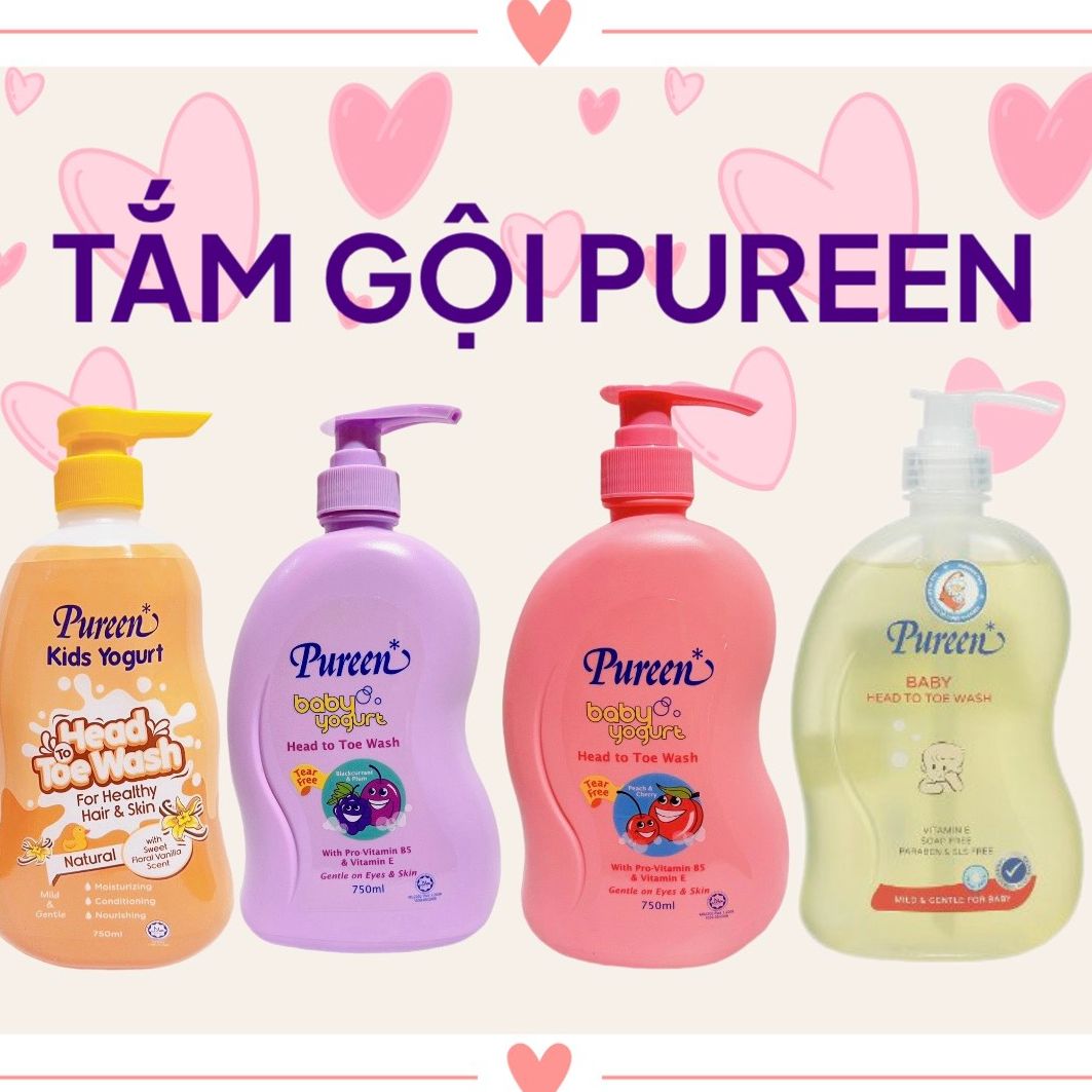 [Chính Hãng] Sữa tắm gội toàn thân Pureen 750ml