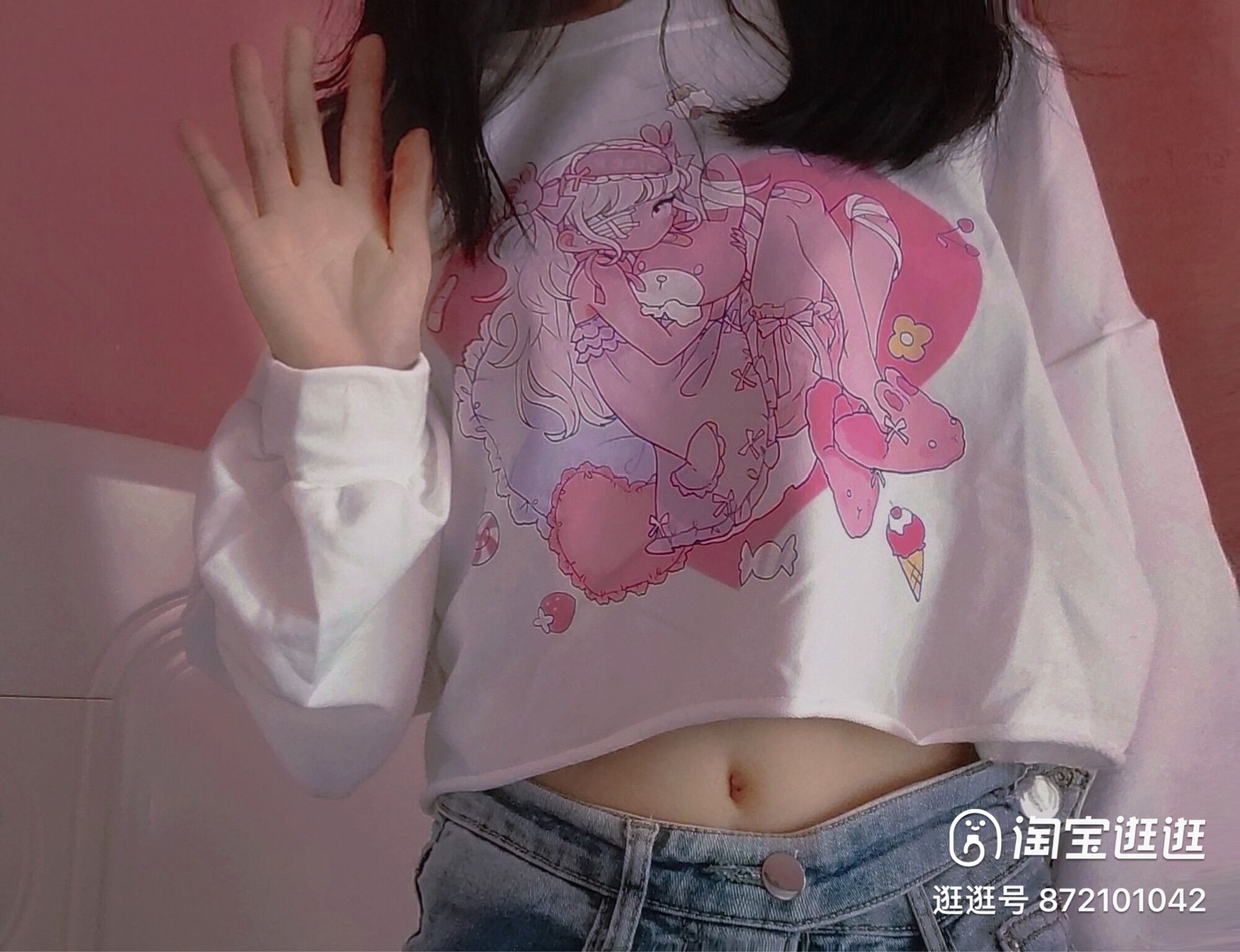 Áo croptop tay dài ullzang