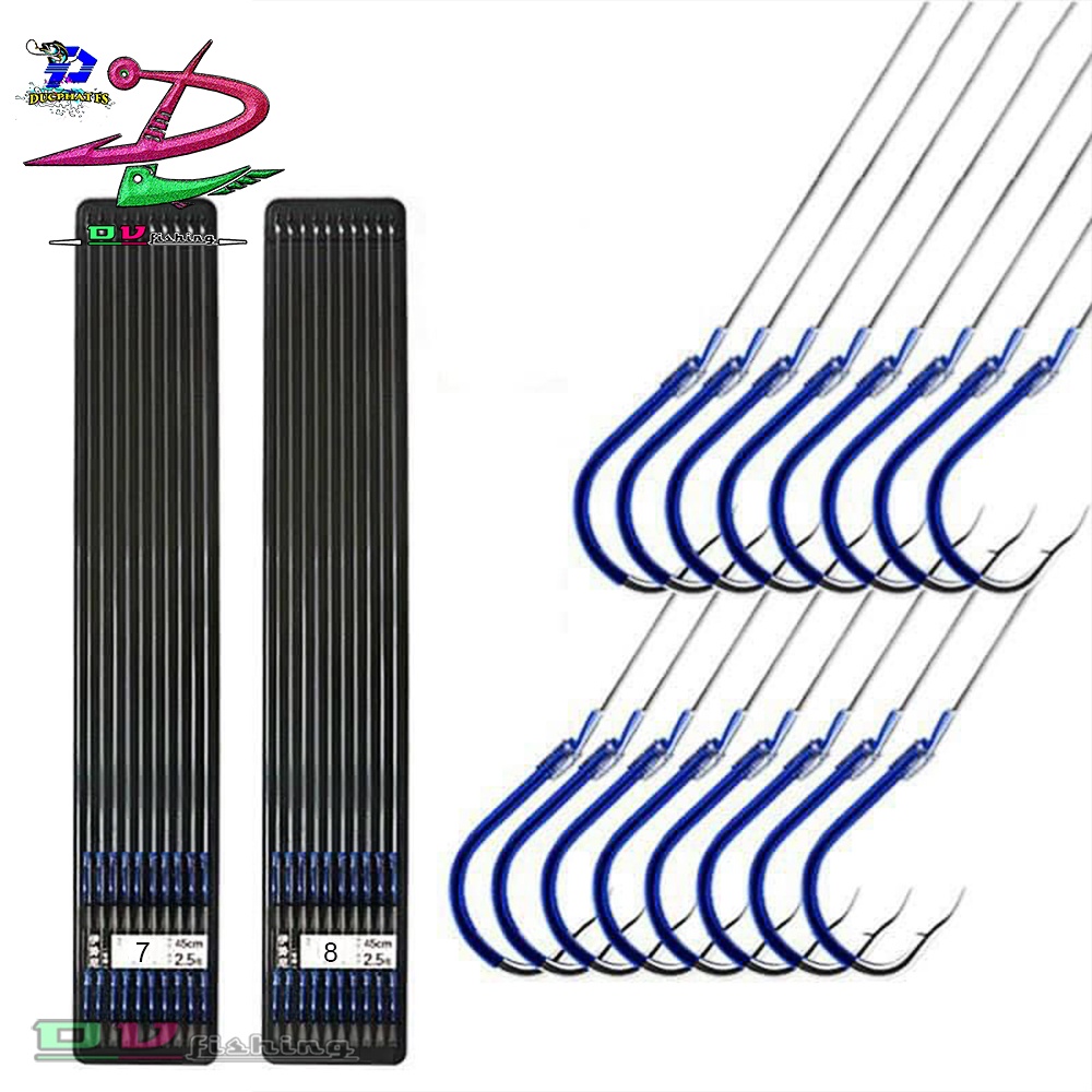 Combo 10 bộ thẻo lưỡi đôi câu đài câu đơn buộc sẵn, phụ kiện câu đài.
