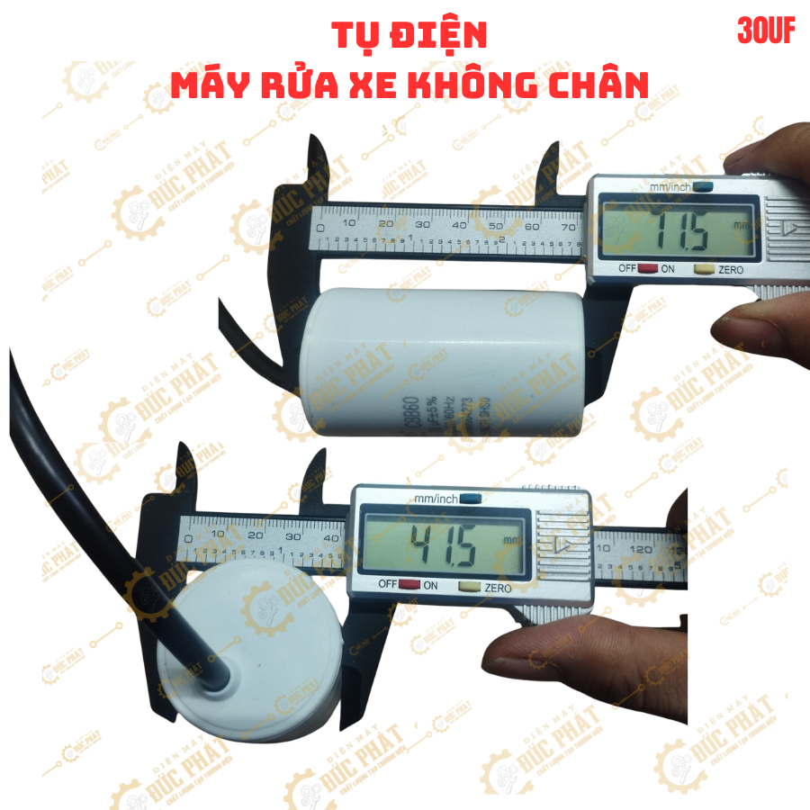 [Sỉ]Tụ điện 30uf máy xịt rửa xe áp lực cao không chân 30UF