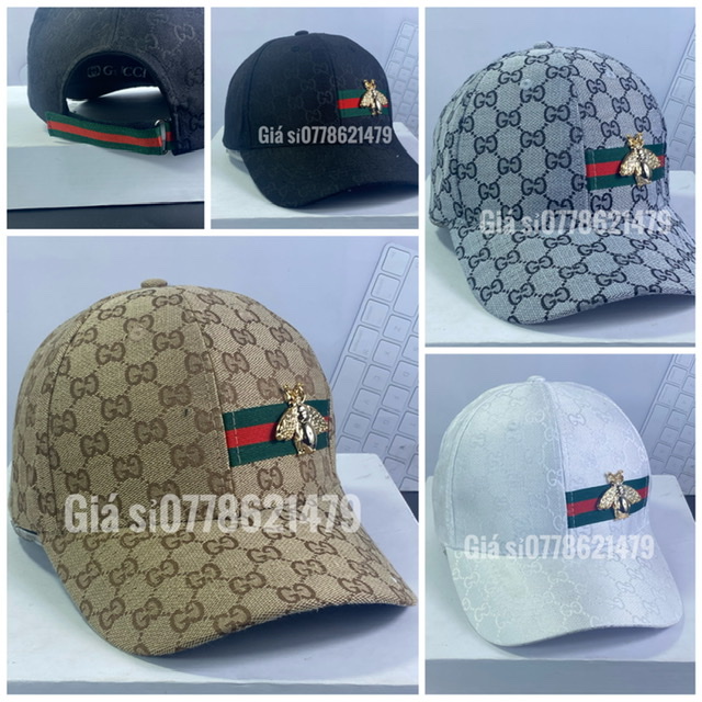 Nón kết Gc vải dệt chữ - mũ lưỡi trai nam nữ hàn quốc đính 🐝 phong cách sanh chảnh