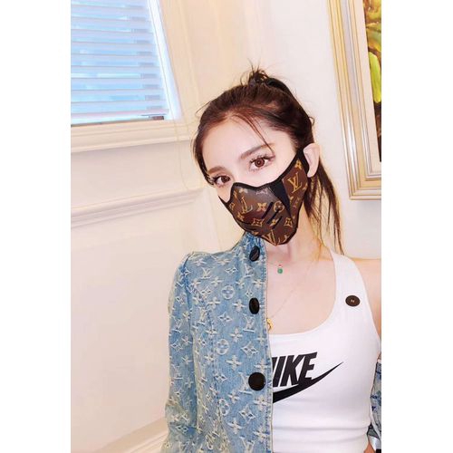 Khẩu trang vải LV chống bụi phong cách cực ngầu