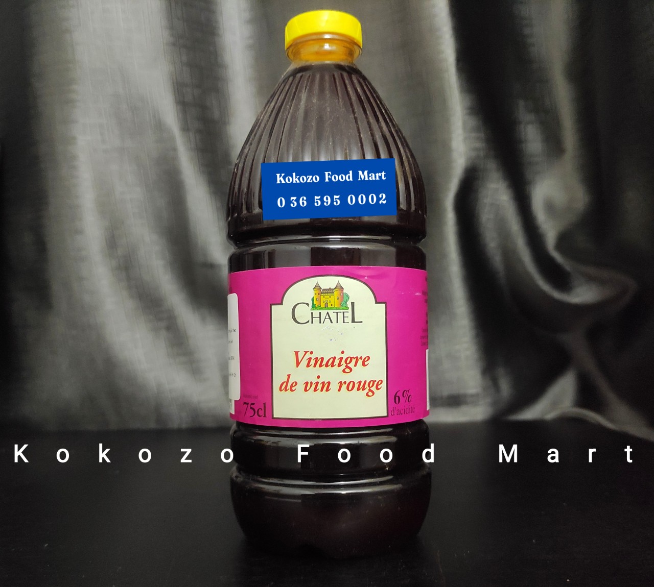 Giấm chatel nho đỏ hữu cơ thượng hạng nhập khẩu từ pháp chai 750 ml