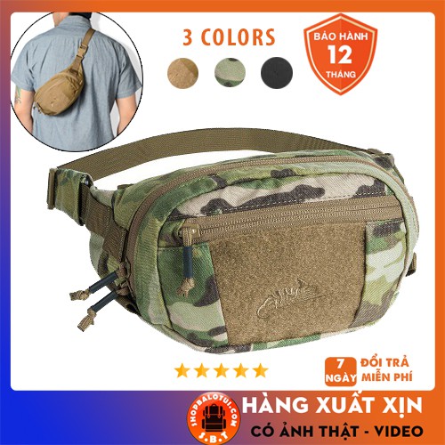 Túi đeo bụng [ HÀNG XUẤT XỊN ] Túi đeo bụng Helikon-Tex Possum Multicam - Vải Cordura 500D siêu nhẹ CHỐNG NƯỚC CHỐNG BUỊ ( túi đeo chéo quần đội, túi bao tử chống nước