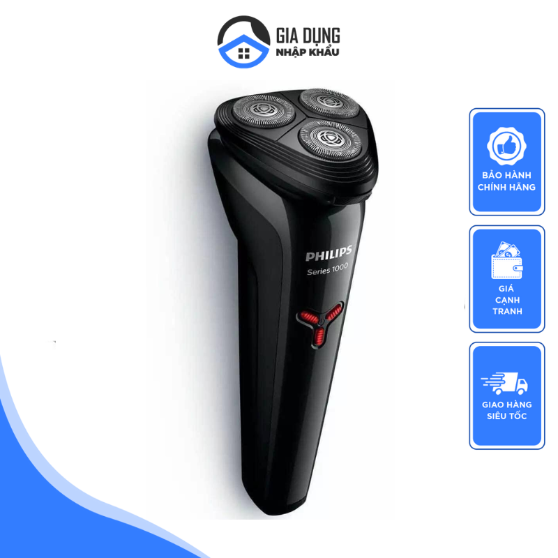 Máy cạo râu philips s1103/02, máy cạo râu ứớt và khô, chống nước, 27 lưỡi cạo tự mài, nhập đức, bảo hành 12 tháng
