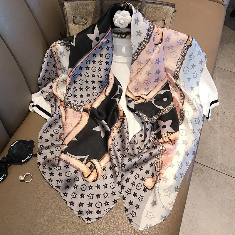 [MẪU MỚI] Khăn lụa vuông quàng cổ 90x90cm - Khăn thời trang họa tiết sang trọng