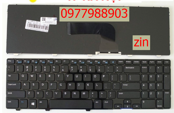 Bàn phím laptop dell inspiron 15 3521 3537 3531 15r 5421 5535 5521 5537 - latitude 3540 p28f pj8gd