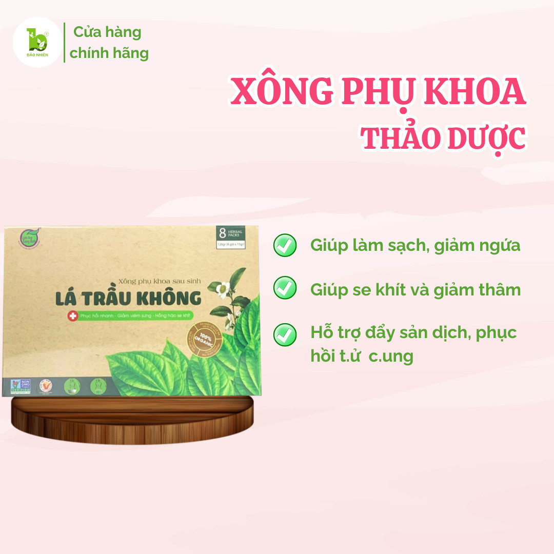 Lá trầu không xông vùng kín