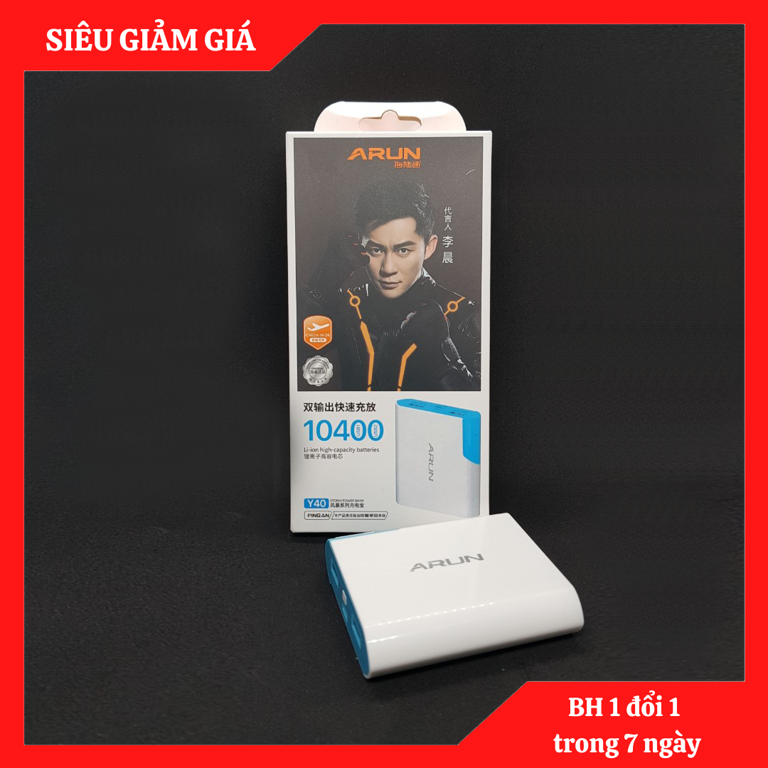 Pin sạc dự phòng arun 10000mah nhỏ gọn
